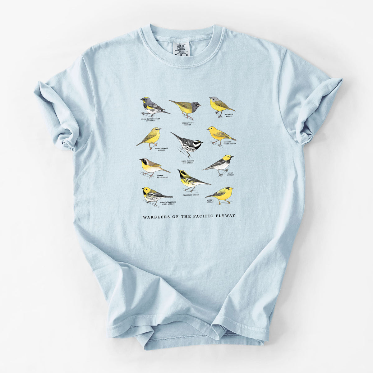 Warblers of the Pacific Flyway - Unisex Comfort Colors Garment-Dyed Heavyweight T-shirt
