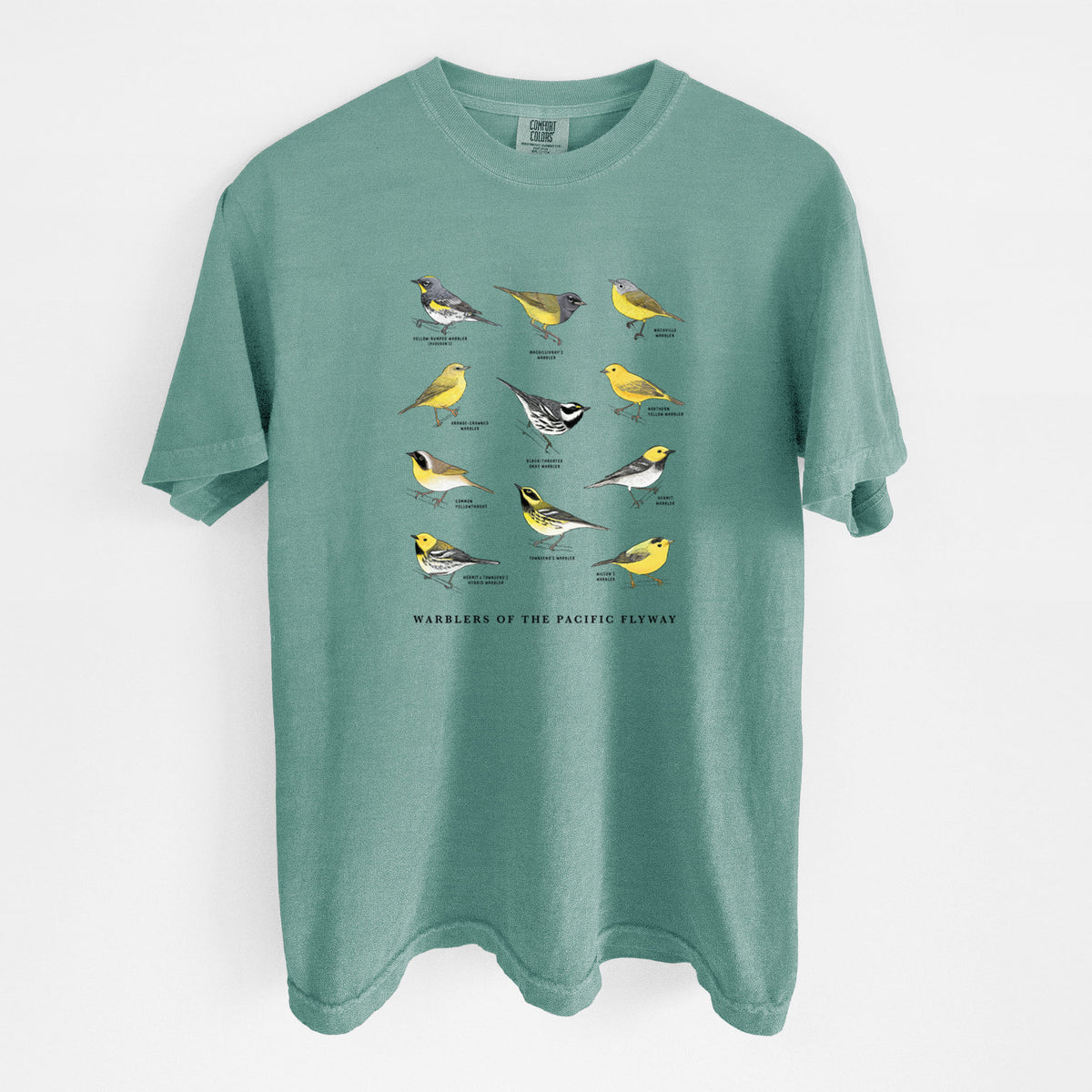 Warblers of the Pacific Flyway - Unisex Comfort Colors Garment-Dyed Heavyweight T-shirt