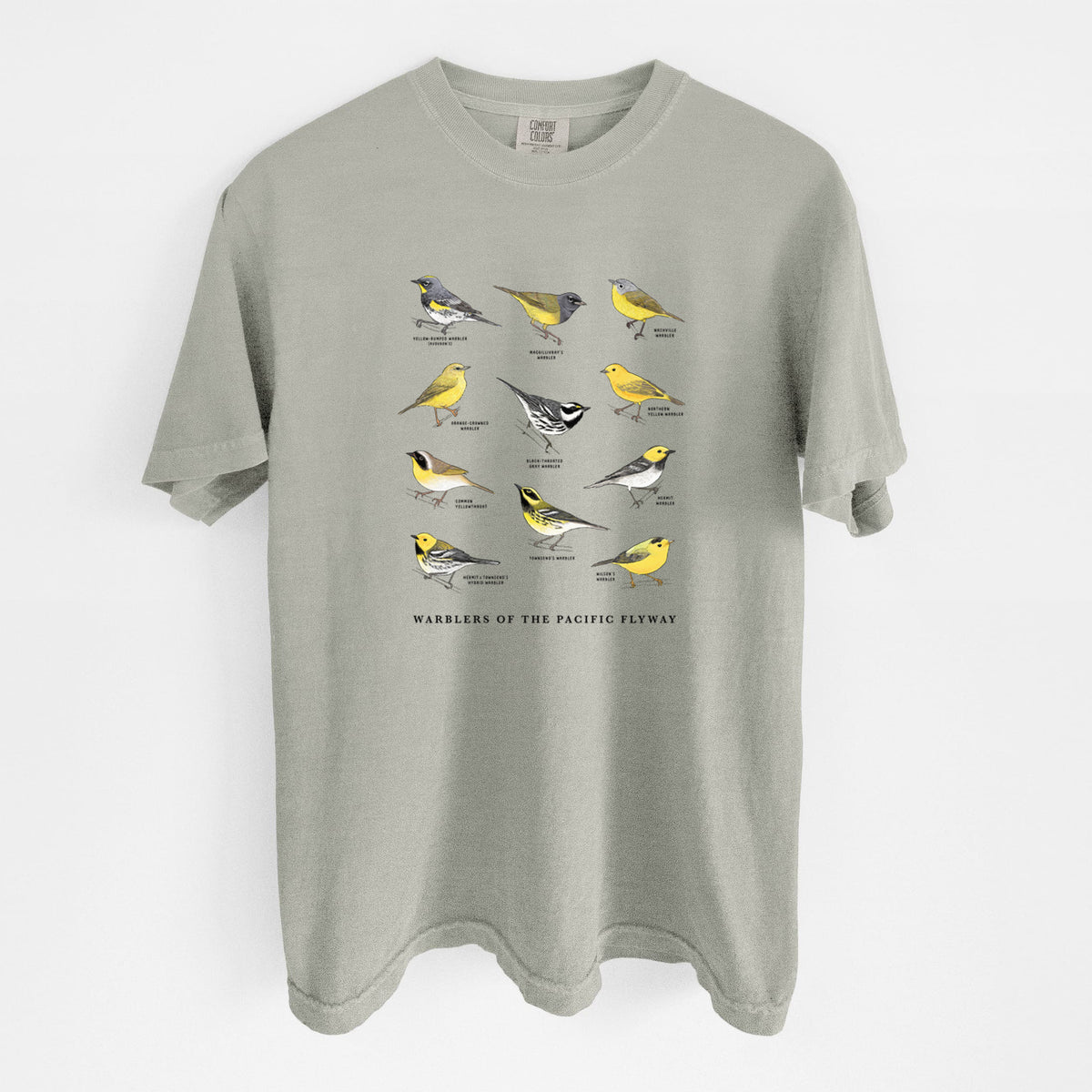 Warblers of the Pacific Flyway - Unisex Comfort Colors Garment-Dyed Heavyweight T-shirt
