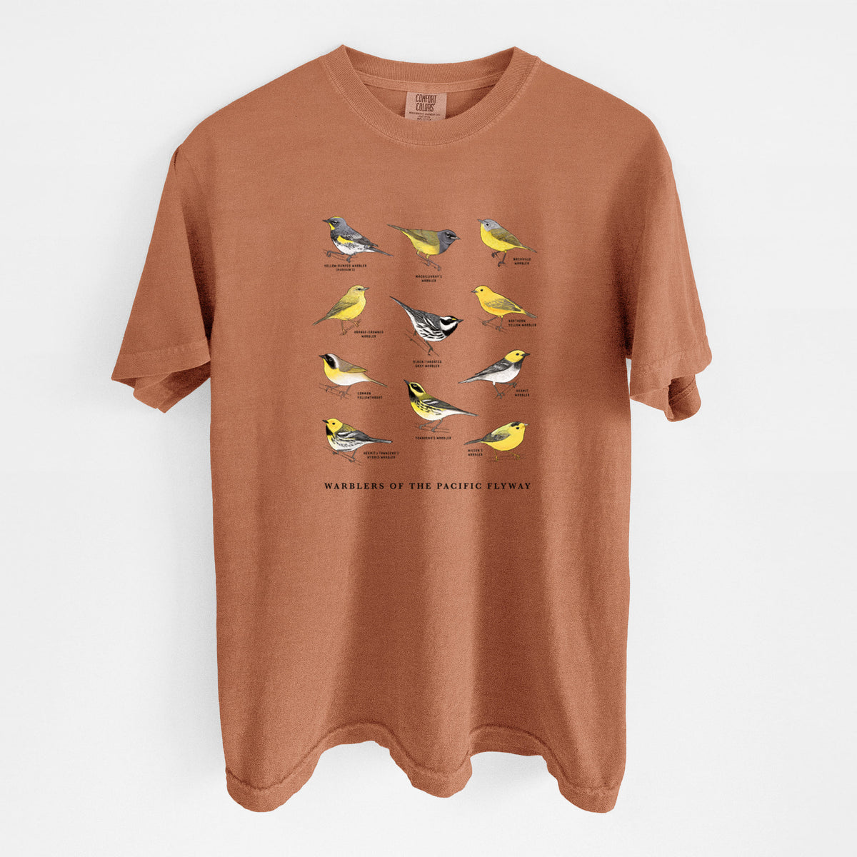 Warblers of the Pacific Flyway - Unisex Comfort Colors Garment-Dyed Heavyweight T-shirt