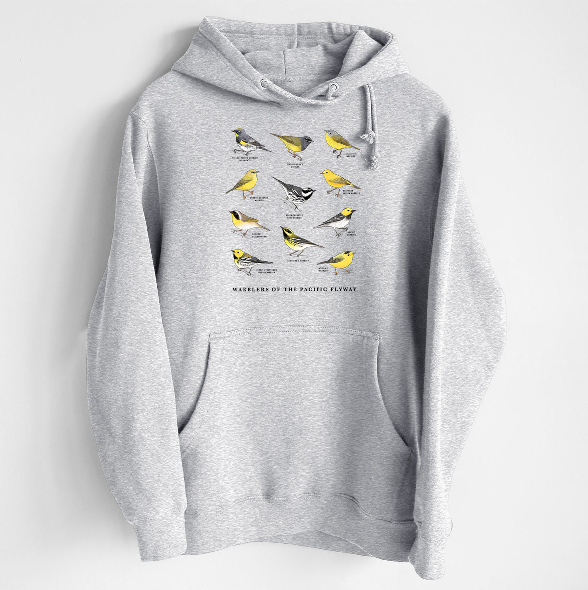 Warblers of the Pacific Flyway - Heavyweight Fleece Hoodie