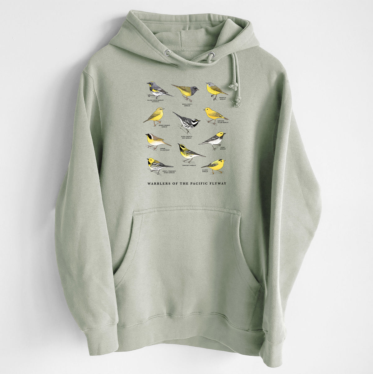 Warblers of the Pacific Flyway - Heavyweight Fleece Hoodie