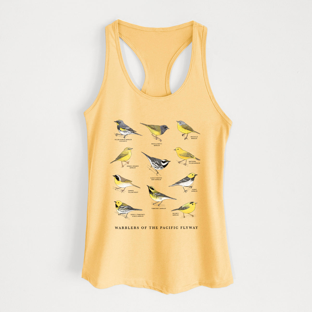 Warblers of the Pacific Flyway - Women's Racerback Tanktop