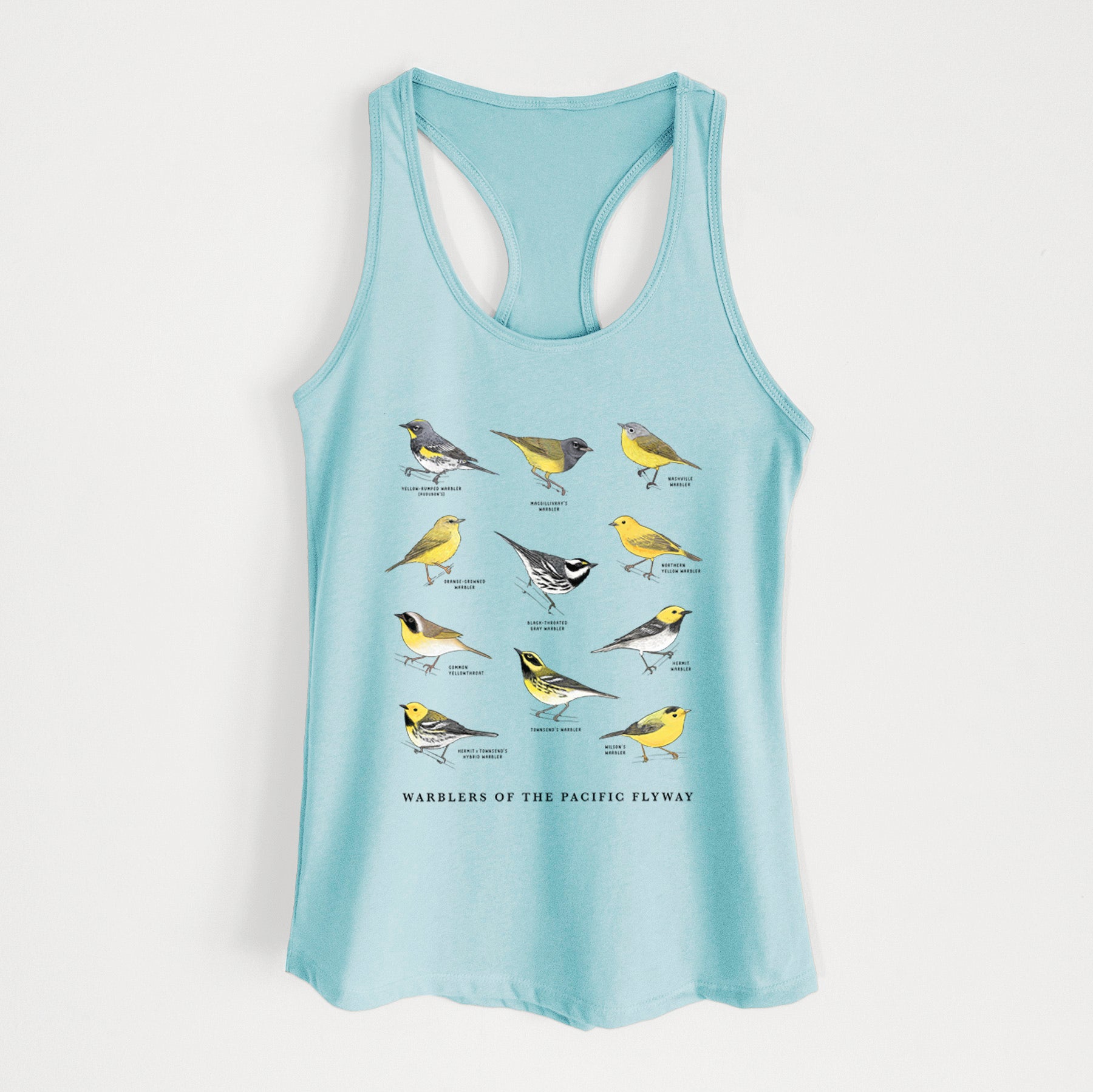 Warblers of the Pacific Flyway - Women's Racerback Tanktop