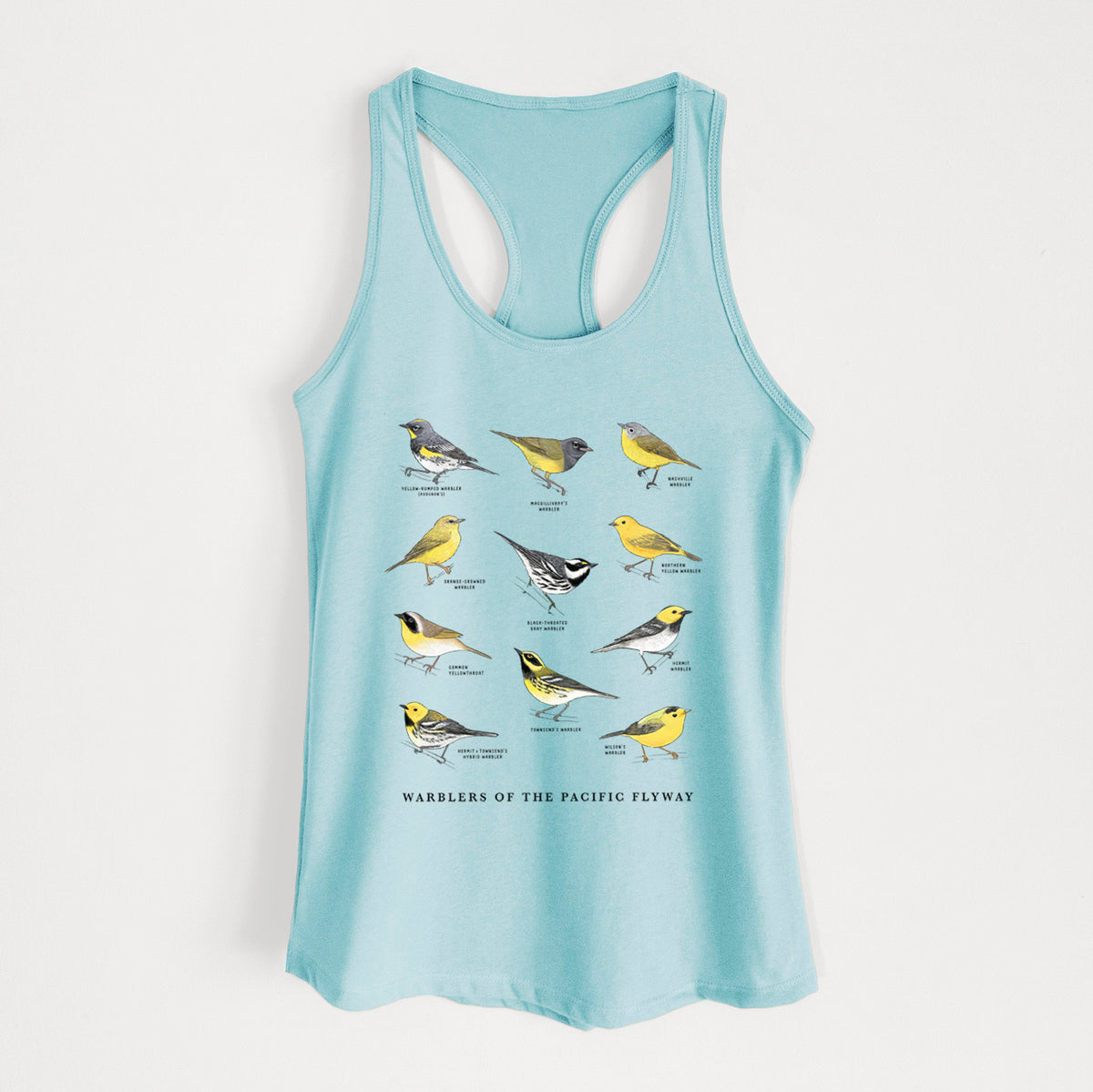 Warblers of the Pacific Flyway - Women's Racerback Tanktop