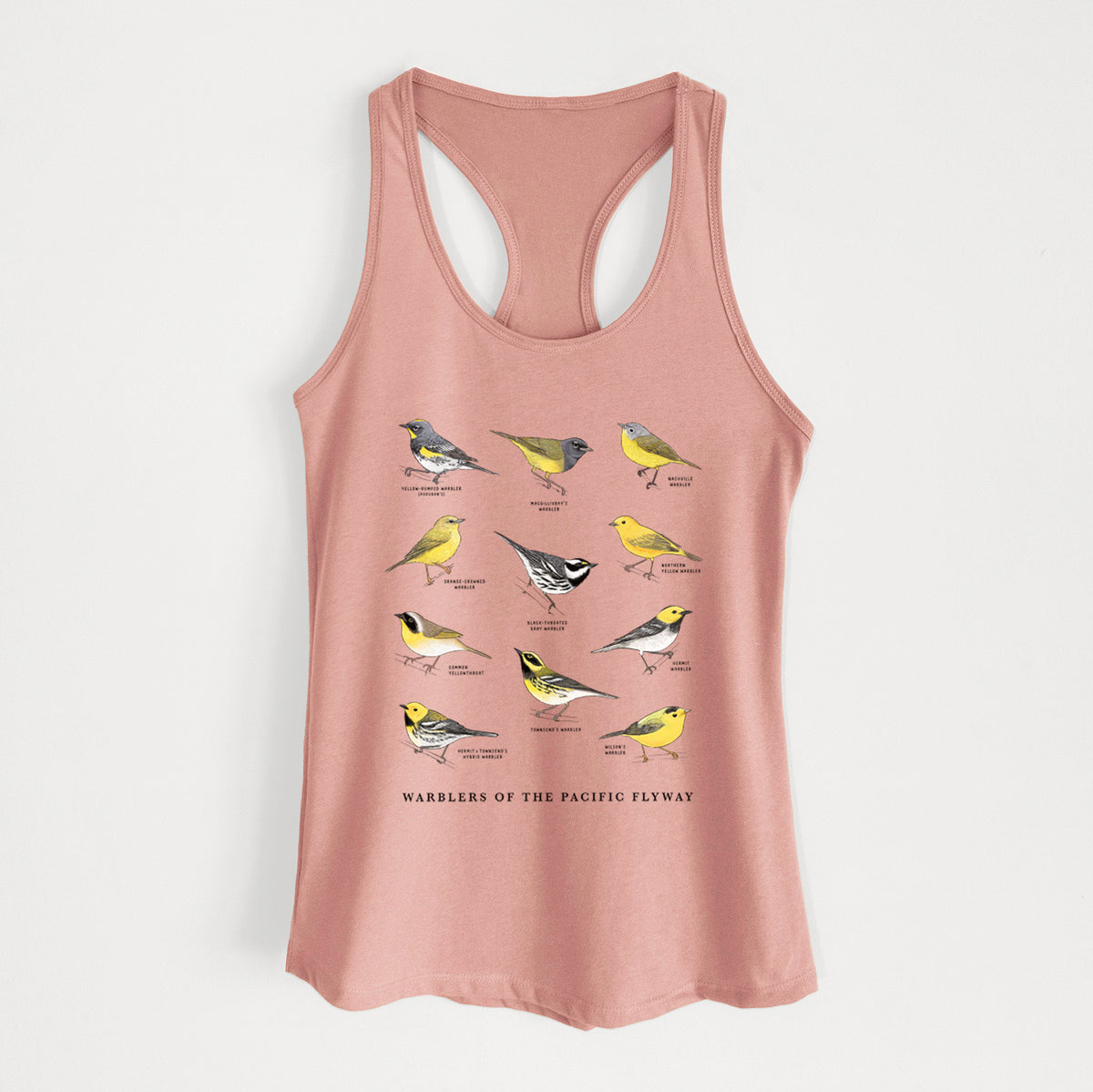 Warblers of the Pacific Flyway - Women's Racerback Tanktop