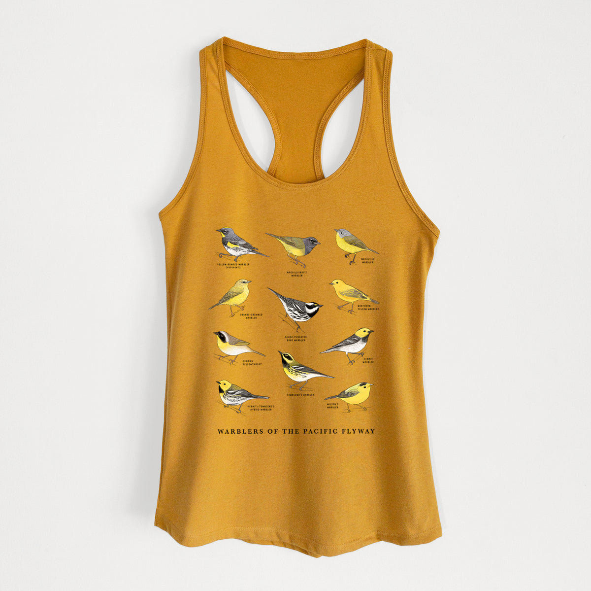 Warblers of the Pacific Flyway - Women's Racerback Tanktop