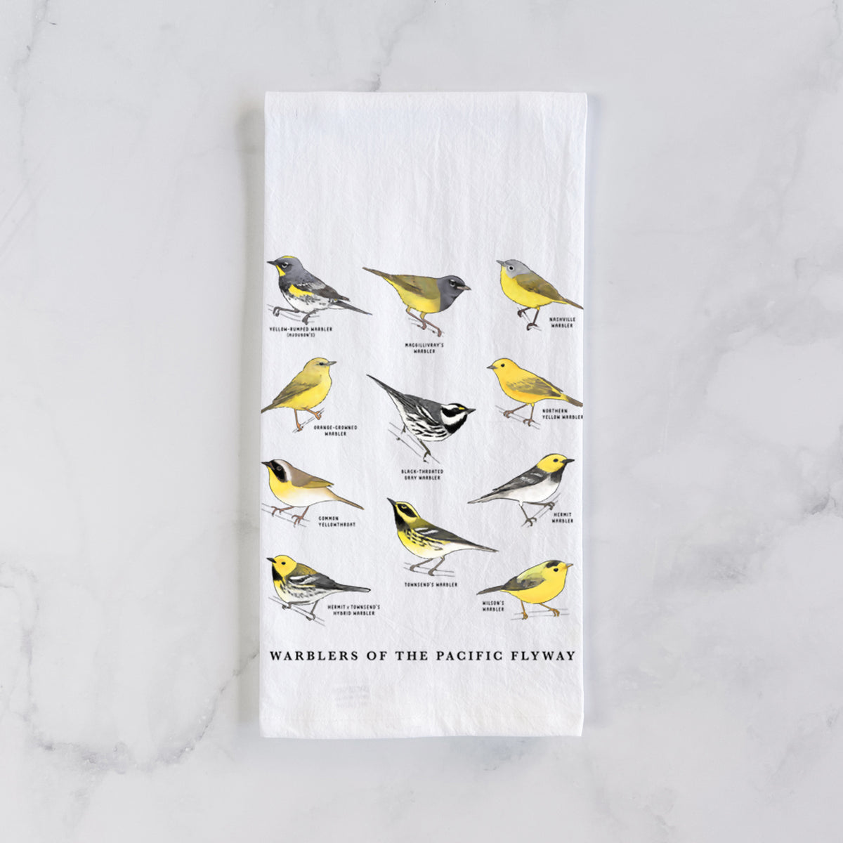 Warblers of the Pacific Flyway Tea Towel