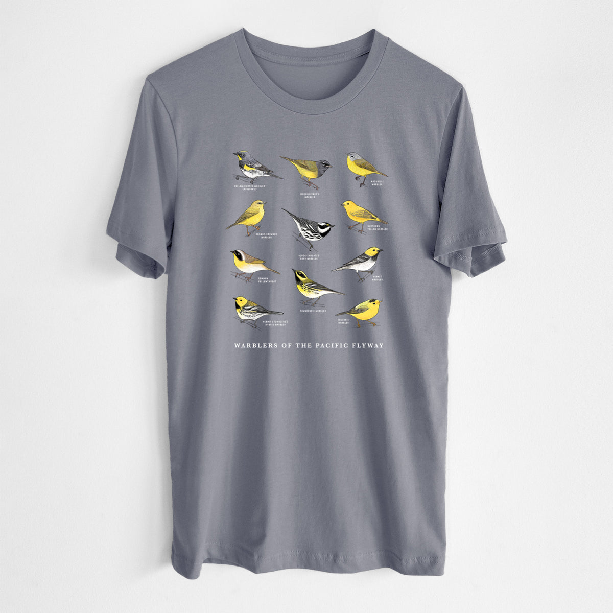Warblers of the Pacific Flyway - Lightweight 100% Cotton Unisex Crewneck