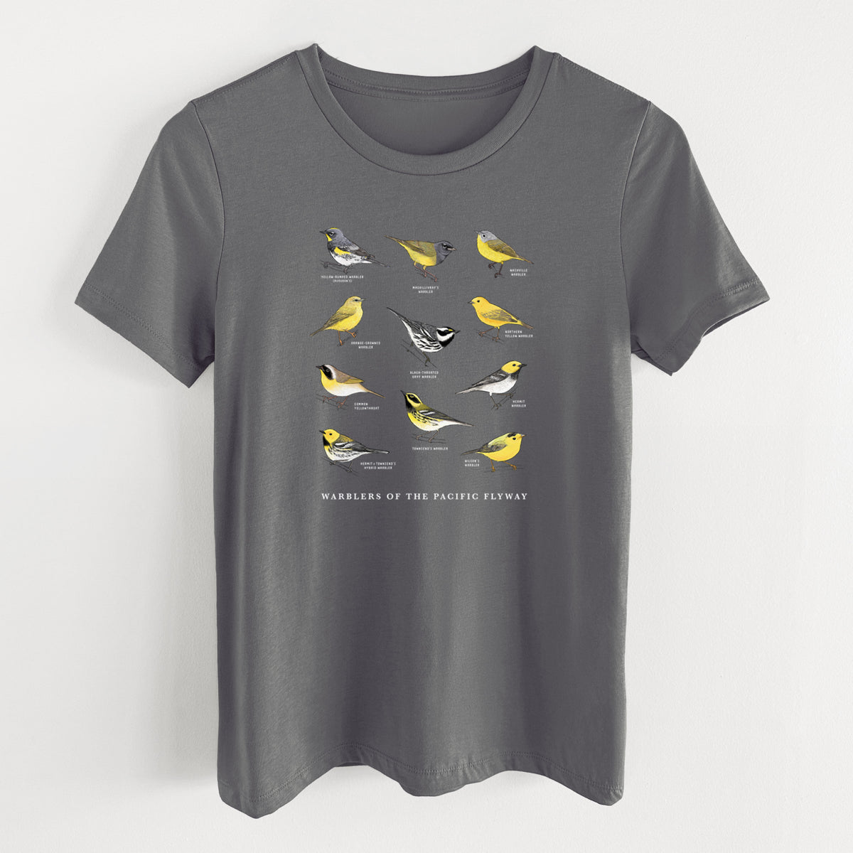 Warblers of the Pacific Flyway - Women's Lightweight Relaxed Fit 100% Cotton Crewneck