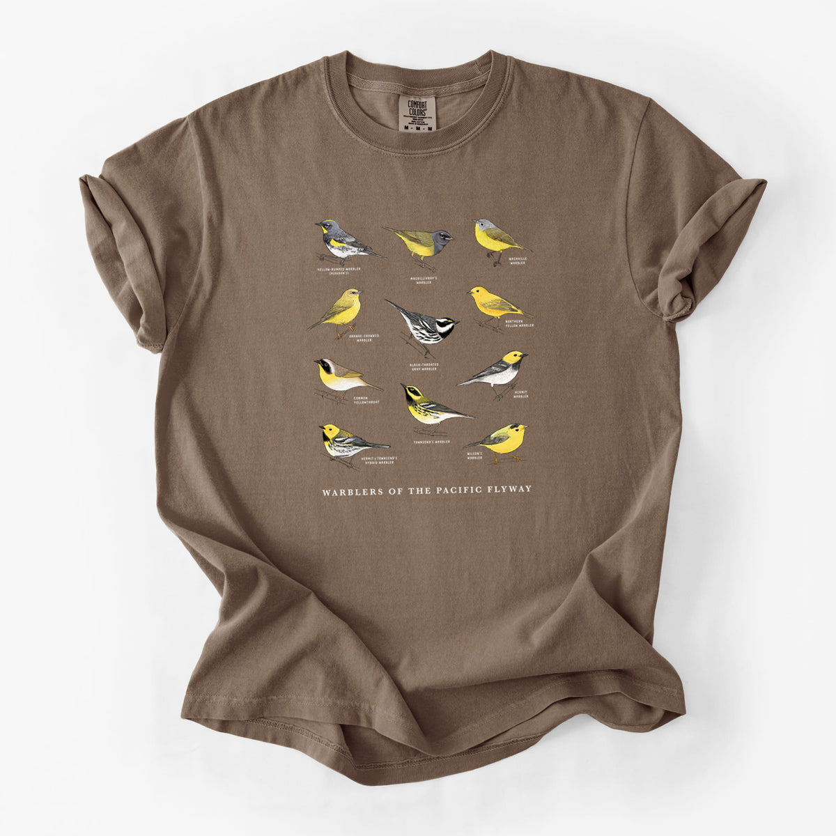 Warblers of the Pacific Flyway - Unisex Comfort Colors Garment-Dyed Heavyweight T-shirt