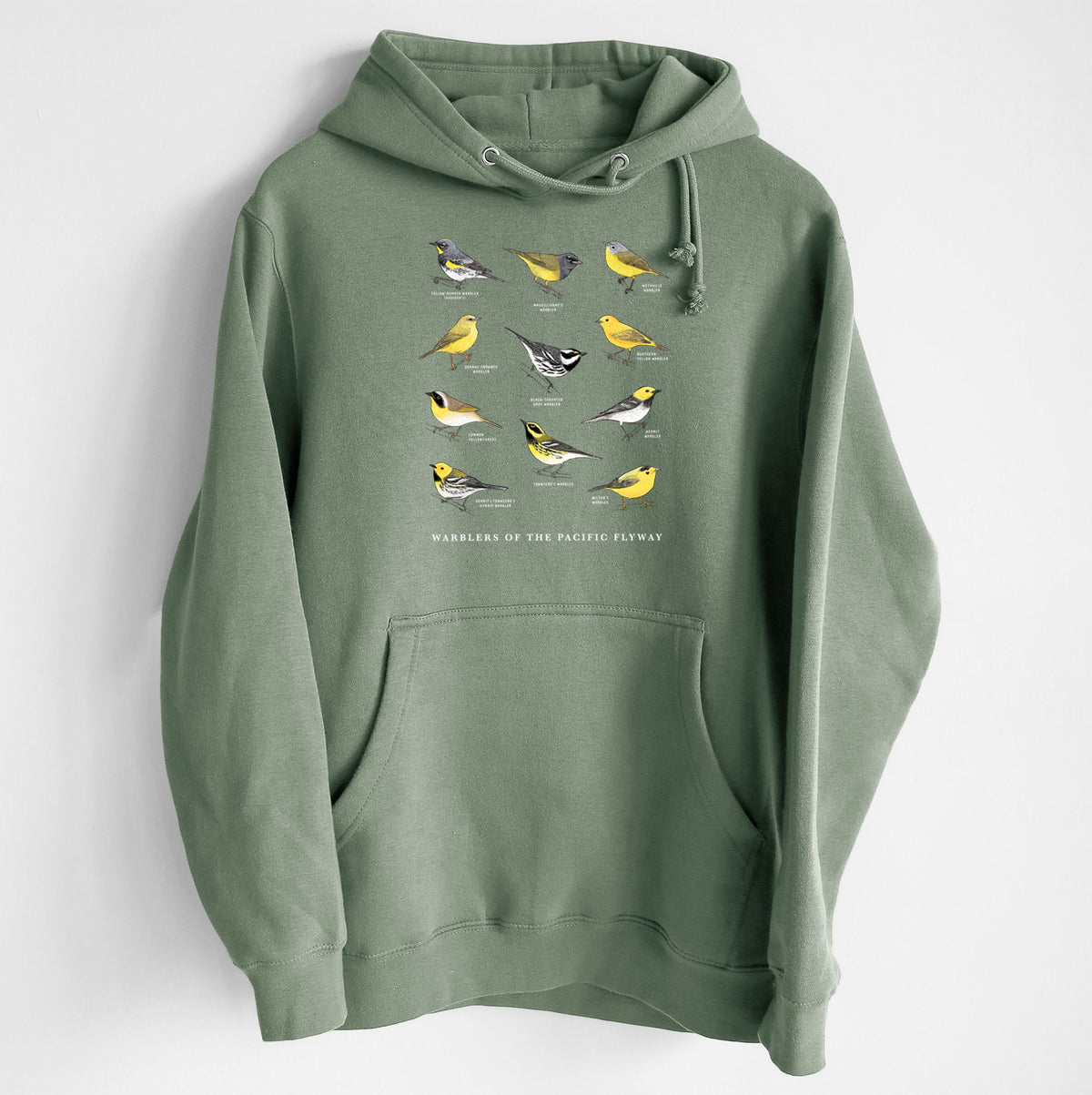 Warblers of the Pacific Flyway - Heavyweight Fleece Hoodie