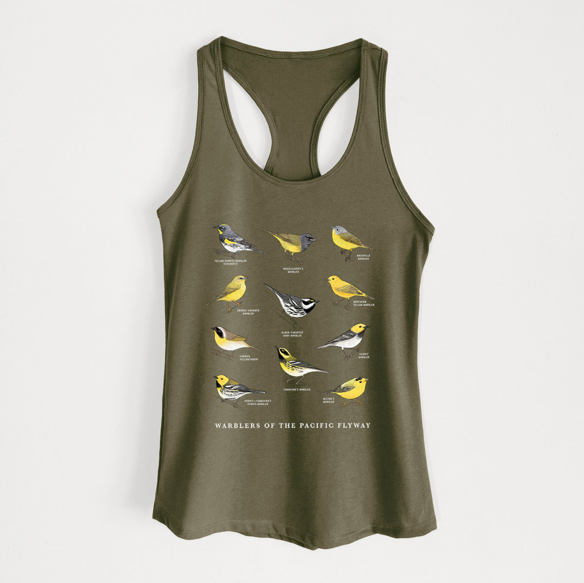 Warblers of the Pacific Flyway - Women's Racerback Tanktop