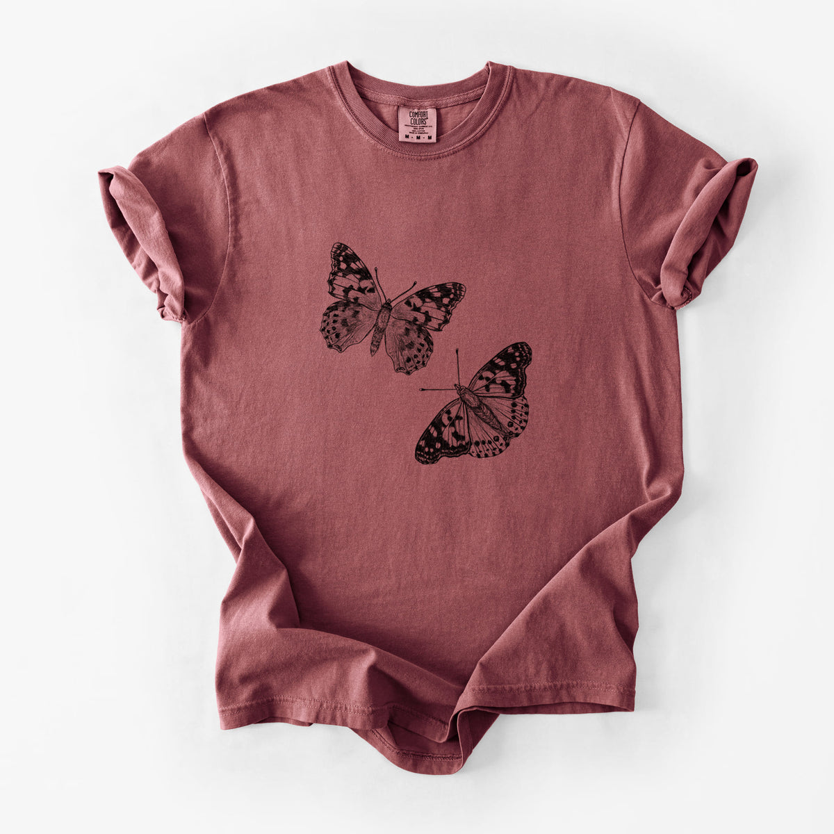 Painted Lady Butterflies - Unisex Comfort Colors Garment-Dyed Heavyweight T-shirt