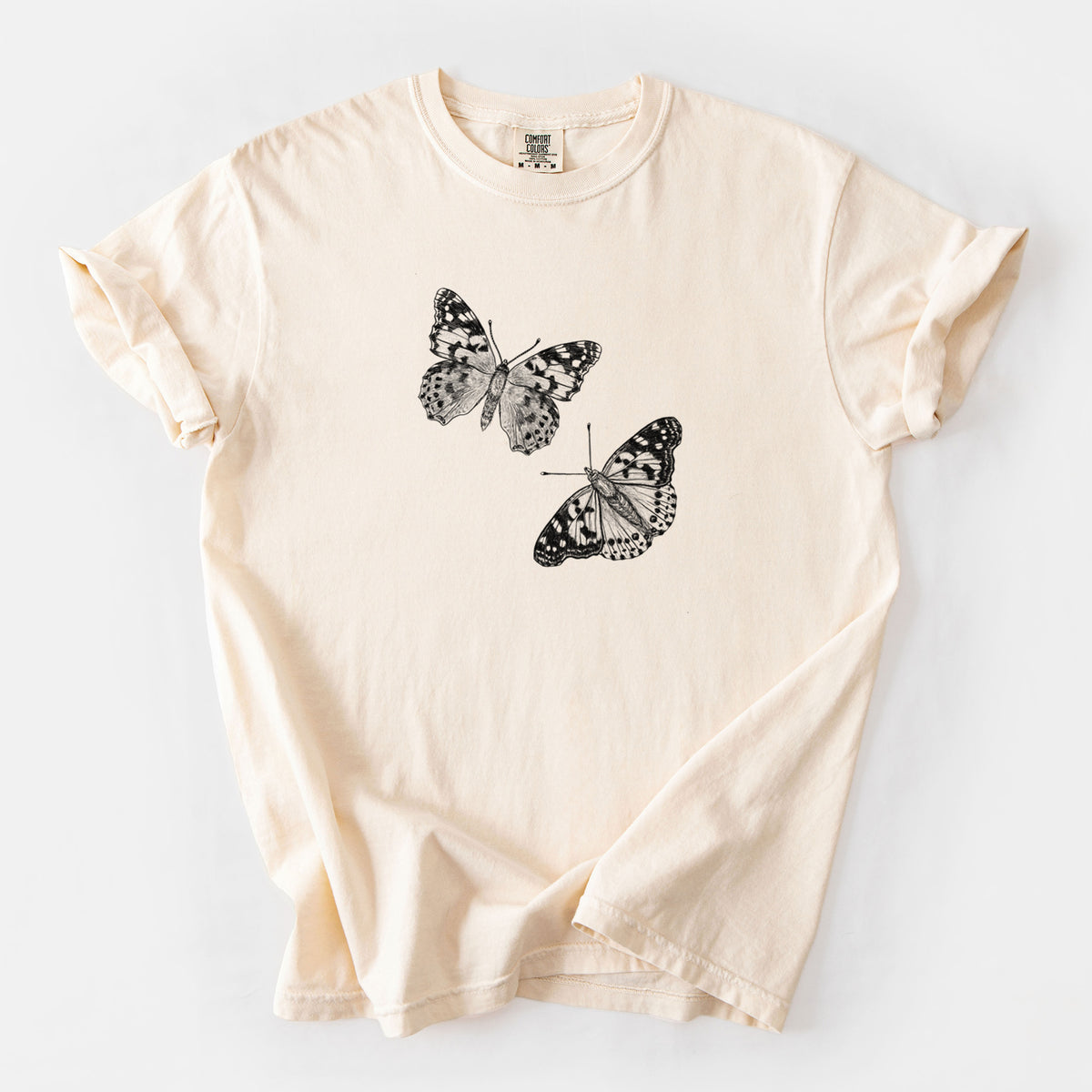 Painted Lady Butterflies - Unisex Comfort Colors Garment-Dyed Heavyweight T-shirt