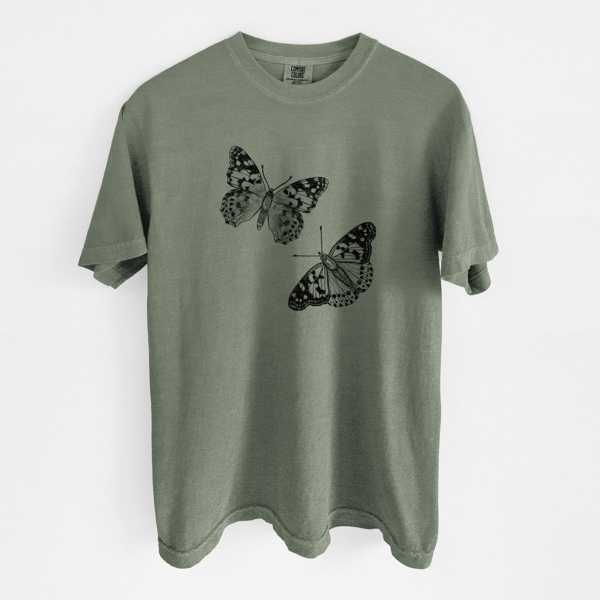 Painted Lady Butterflies - Unisex Comfort Colors Garment-Dyed Heavyweight T-shirt