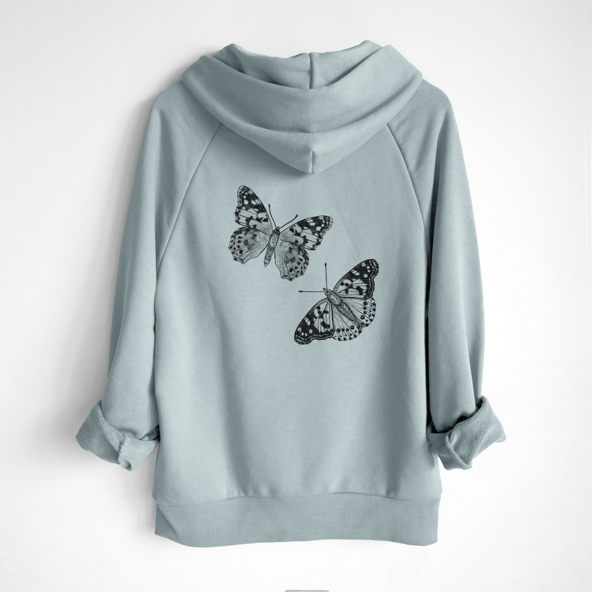 Painted Lady Butterflies - UltraLuxe Heavyweight French Terry Hoodie