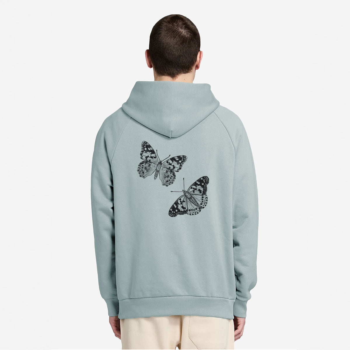 Painted Lady Butterflies - UltraLuxe Heavyweight French Terry Hoodie