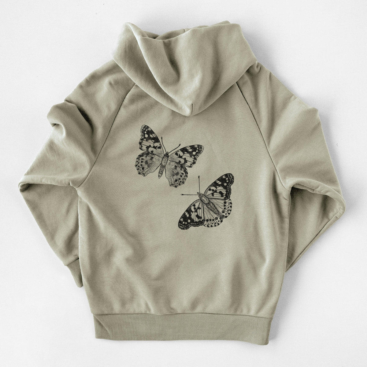 Painted Lady Butterflies - UltraLuxe Heavyweight French Terry Hoodie