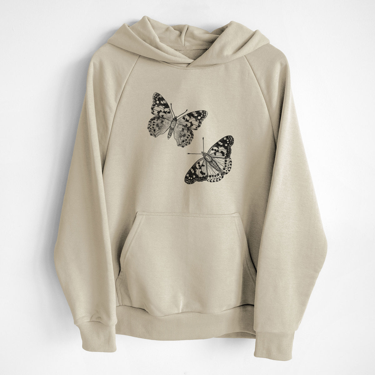 Painted Lady Butterflies - UltraLuxe Heavyweight French Terry Hoodie