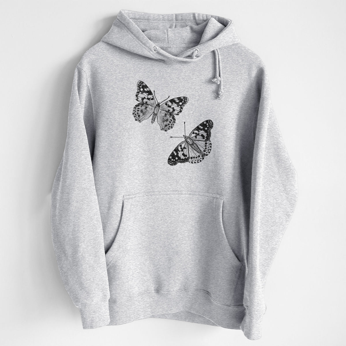 Painted Lady Butterflies - Heavyweight Fleece Hoodie
