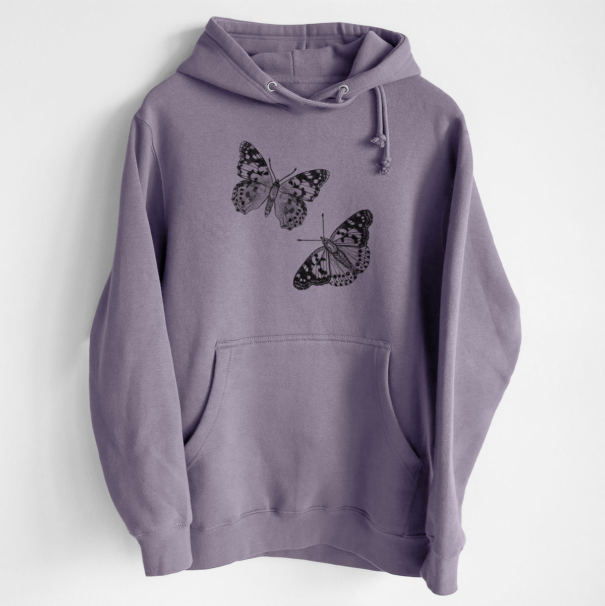 Painted Lady Butterflies - Heavyweight Fleece Hoodie