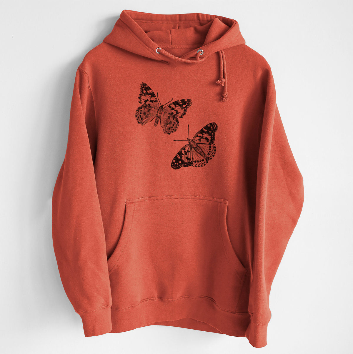 Painted Lady Butterflies - Heavyweight Fleece Hoodie
