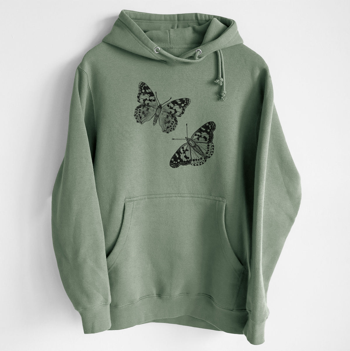 Painted Lady Butterflies - Heavyweight Fleece Hoodie