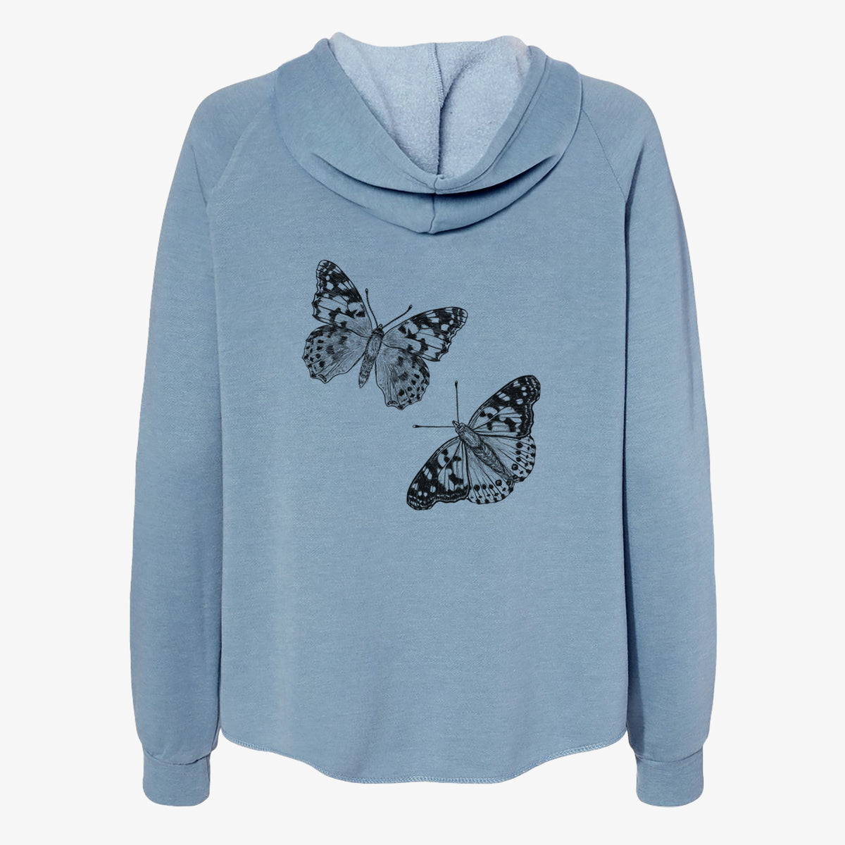 Painted Lady Butterflies - Women's Cali Wave Zip-Up Sweatshirt