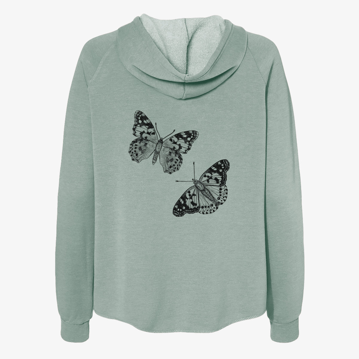 Painted Lady Butterflies - Women's Cali Wave Zip-Up Sweatshirt