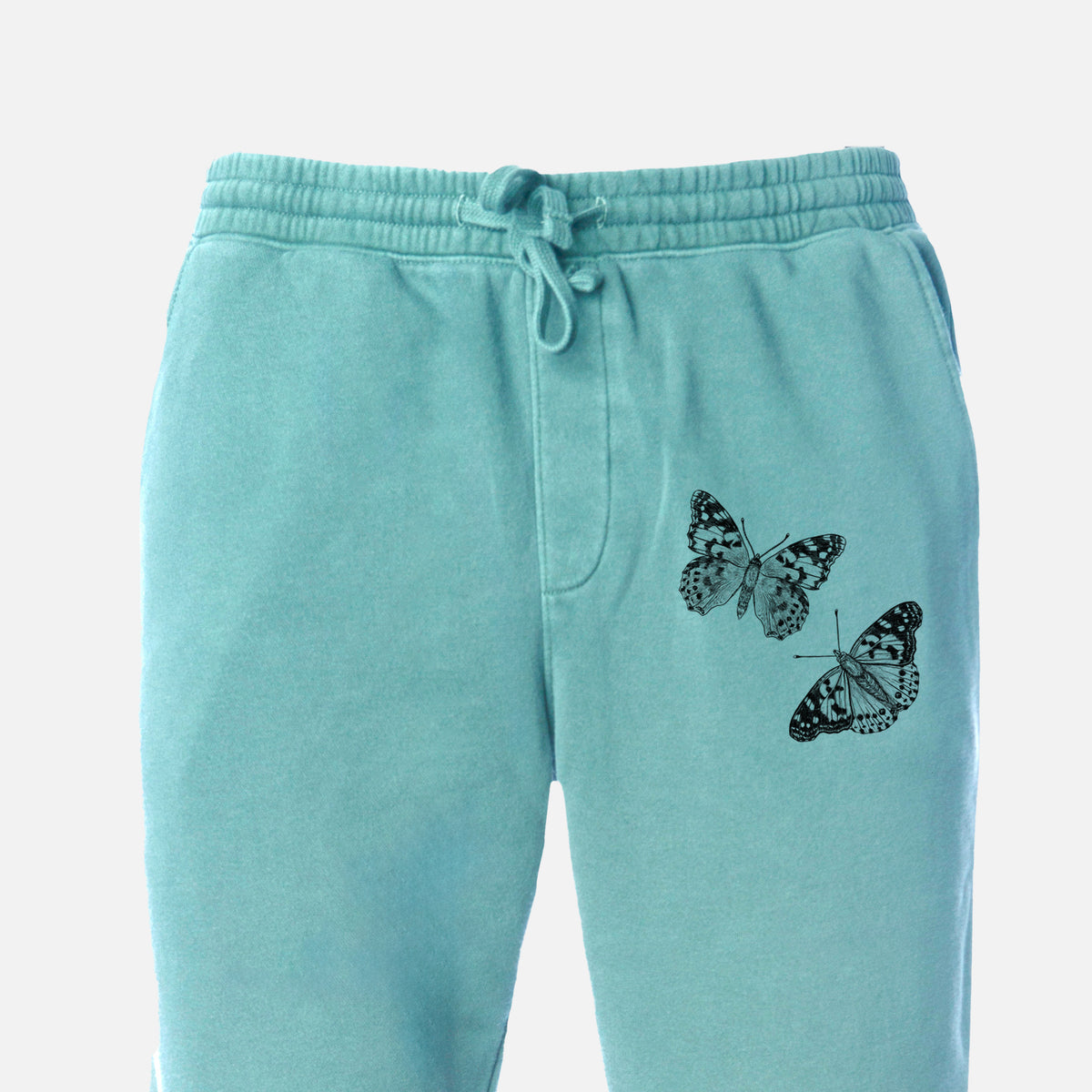 Painted Lady Butterflies - Unisex Pigment Dyed Sweatpants