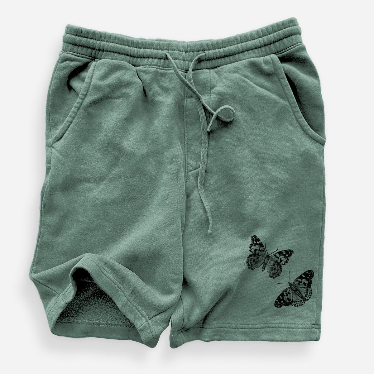 Painted Lady Butterflies - Unisex Pigment Dyed Shorts