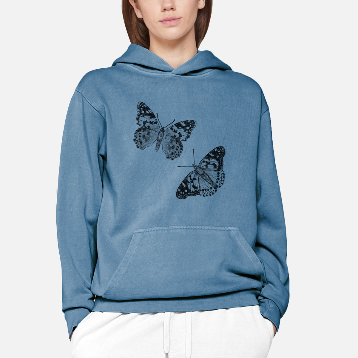 Painted Lady Butterflies  - Urban Heavyweight Hoodie