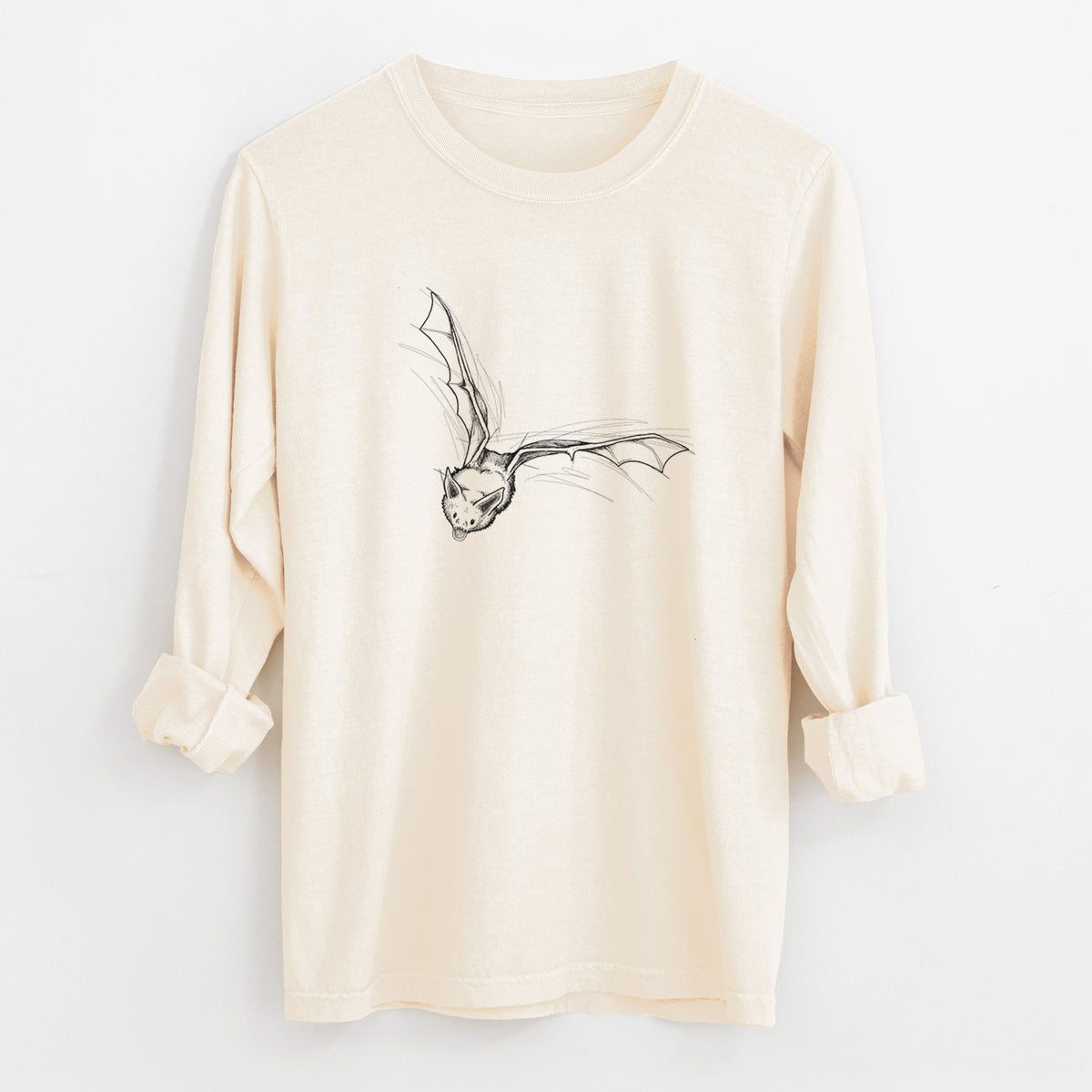 Pallid Bat - Antrozous pallidus - Unisex Comfort Colors 100% Cotton Long Sleeve