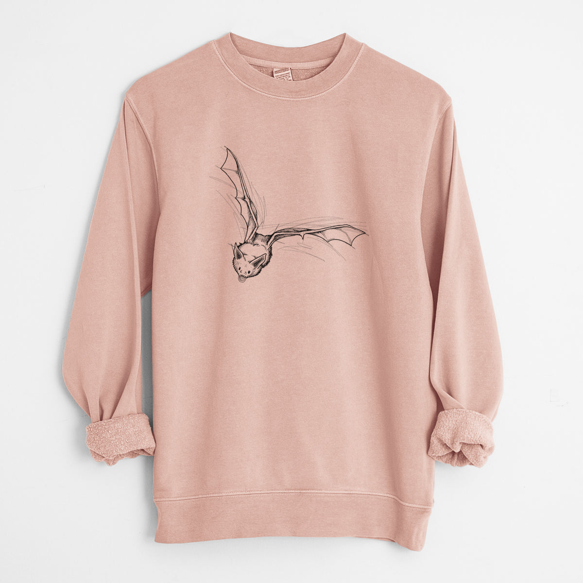 Pallid Bat - Antrozous pallidus - Unisex Pigment Dyed Crew Sweatshirt