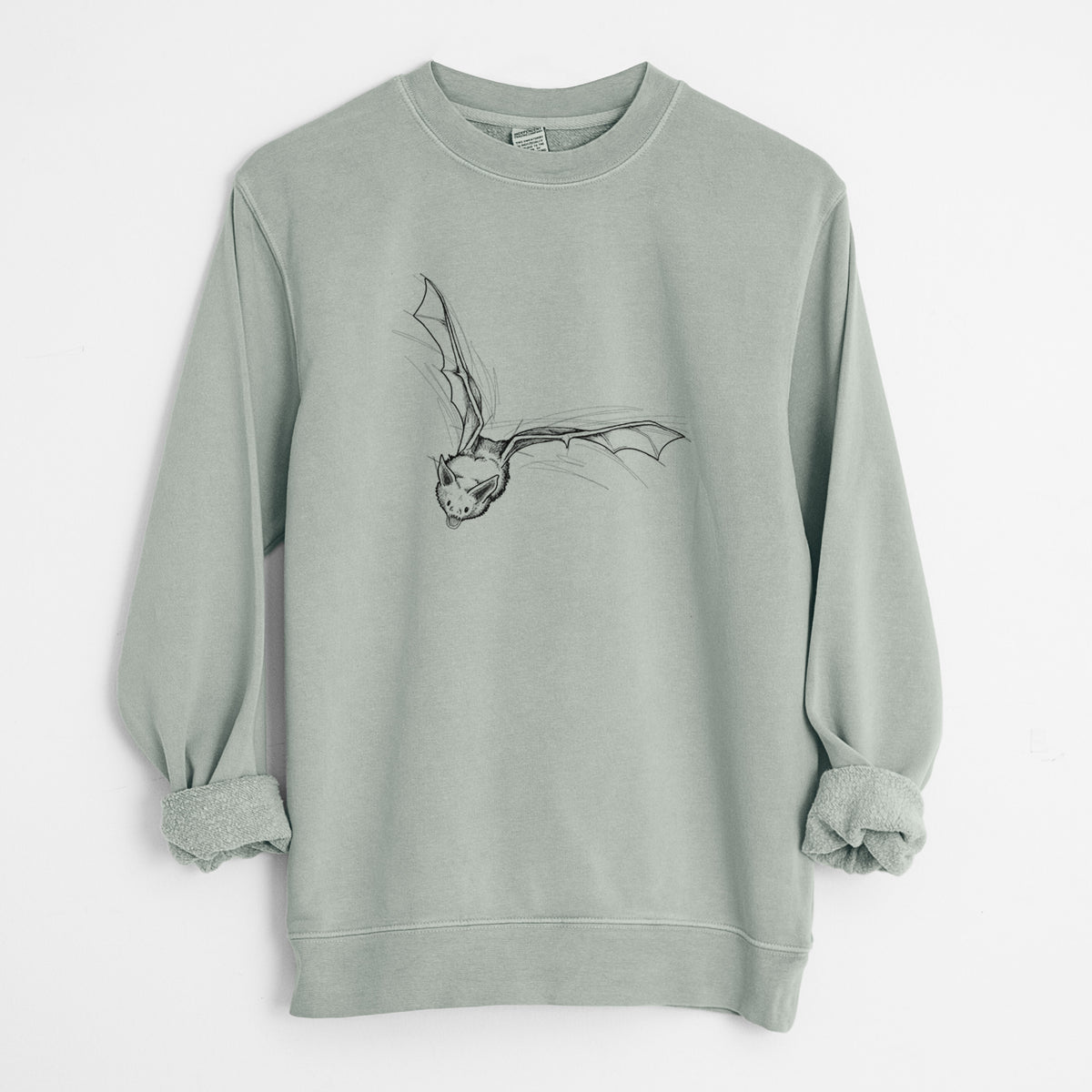 Pallid Bat - Antrozous pallidus - Unisex Pigment Dyed Crew Sweatshirt
