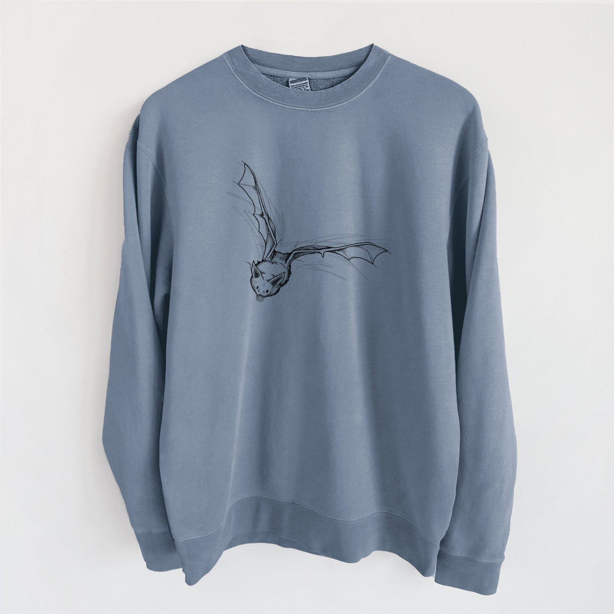 Pallid Bat - Antrozous pallidus - Unisex Pigment Dyed Crew Sweatshirt