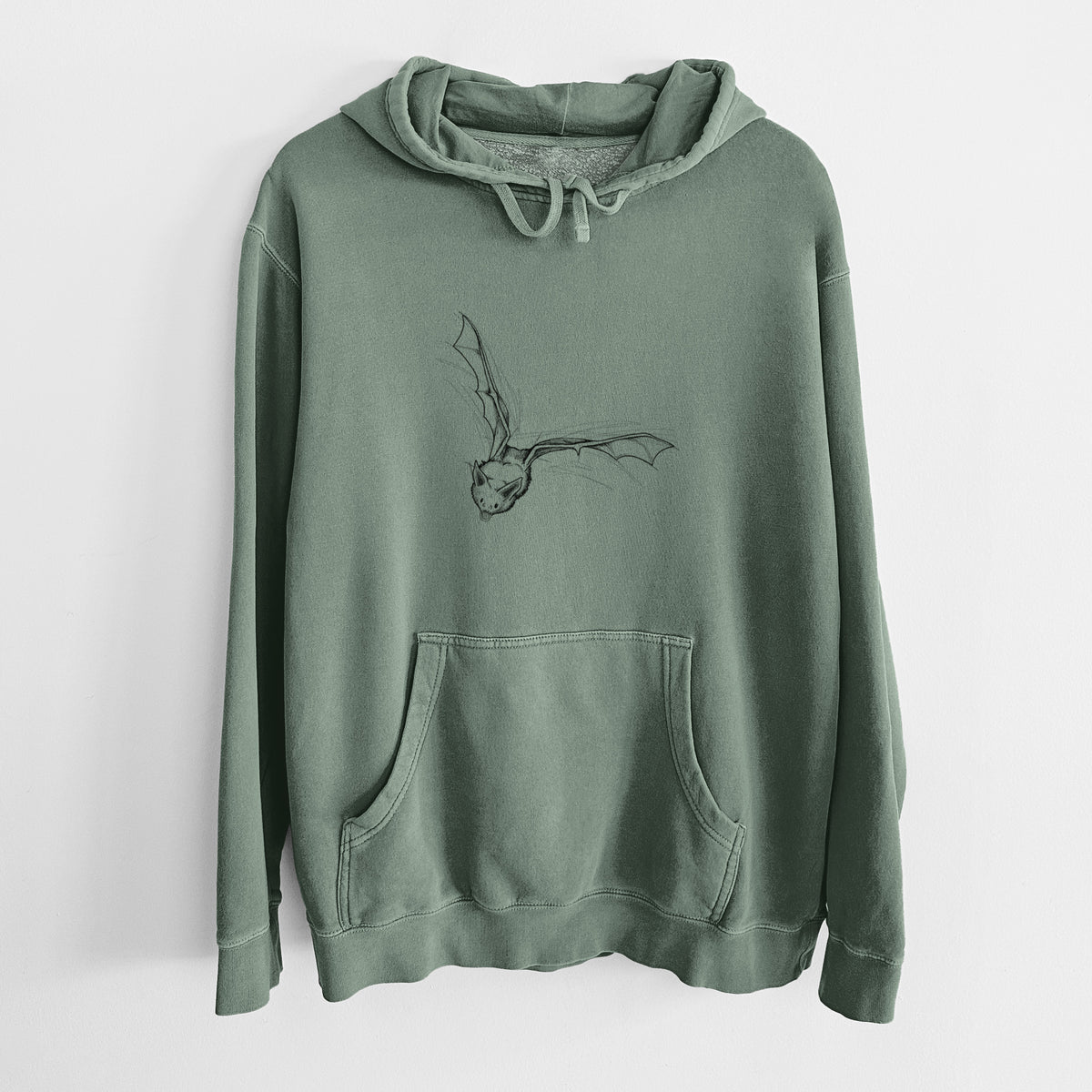 Pallid Bat - Antrozous pallidus - Unisex Pigment Dyed Hoodie