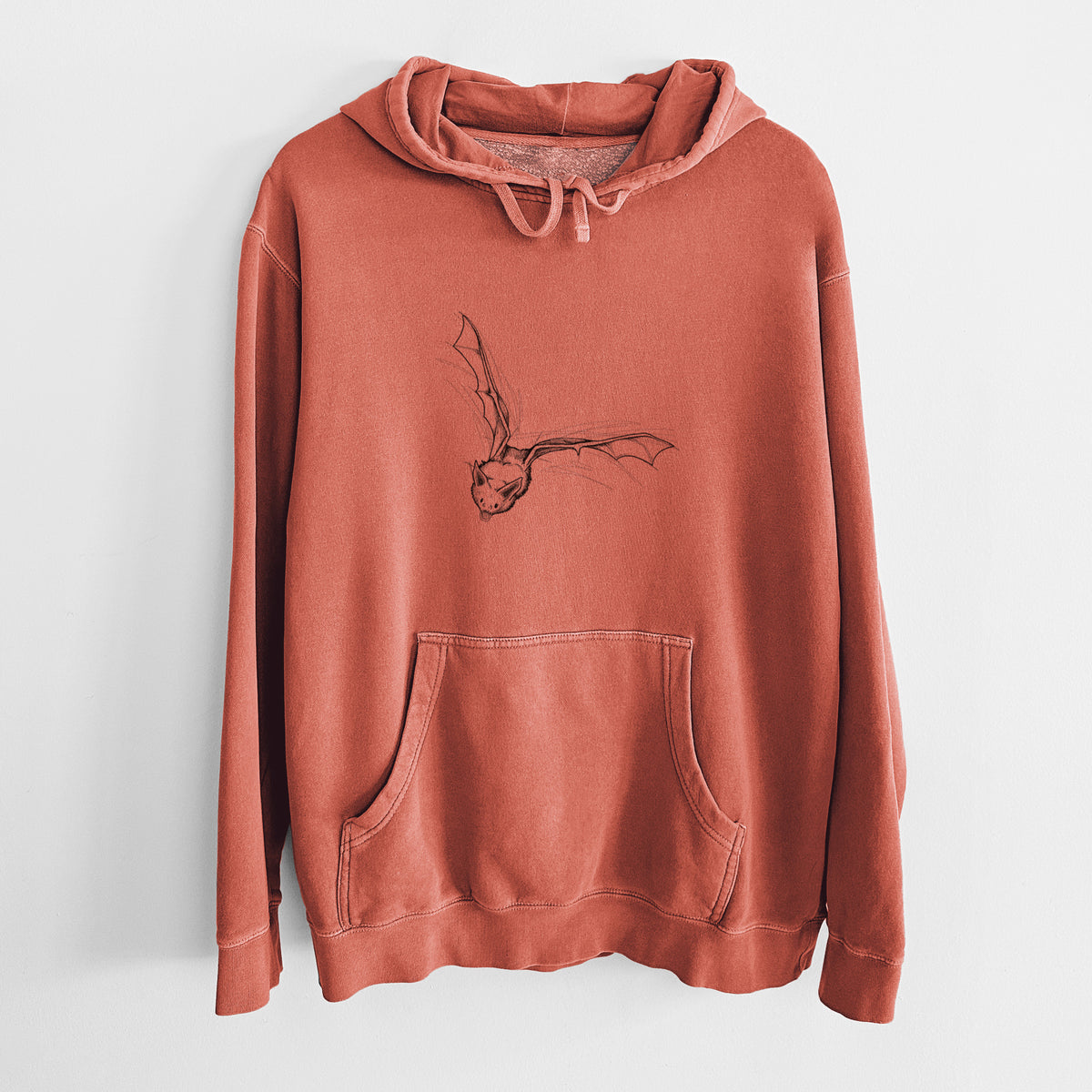 Pallid Bat - Antrozous pallidus - Unisex Pigment Dyed Hoodie