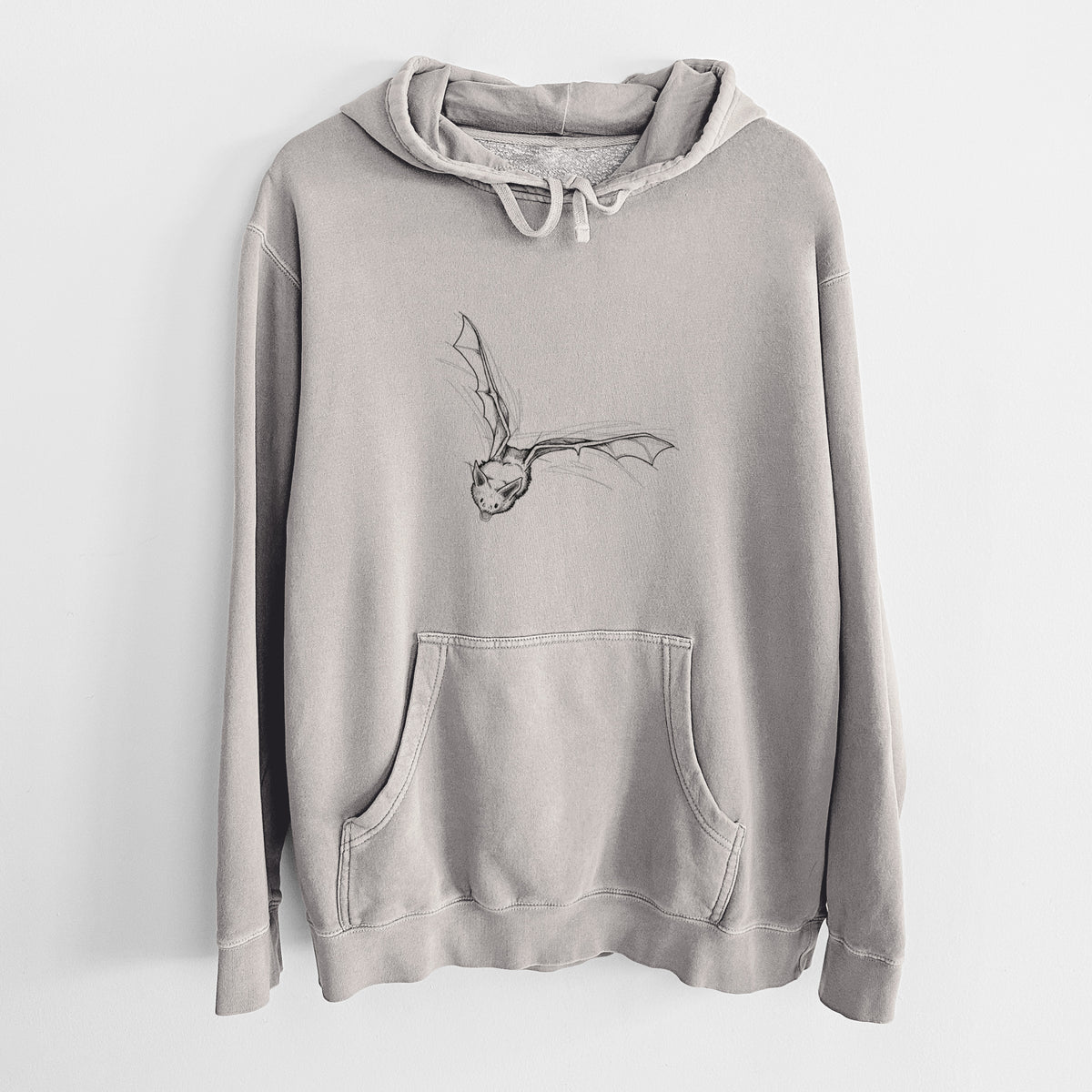 Pallid Bat - Antrozous pallidus - Unisex Pigment Dyed Hoodie