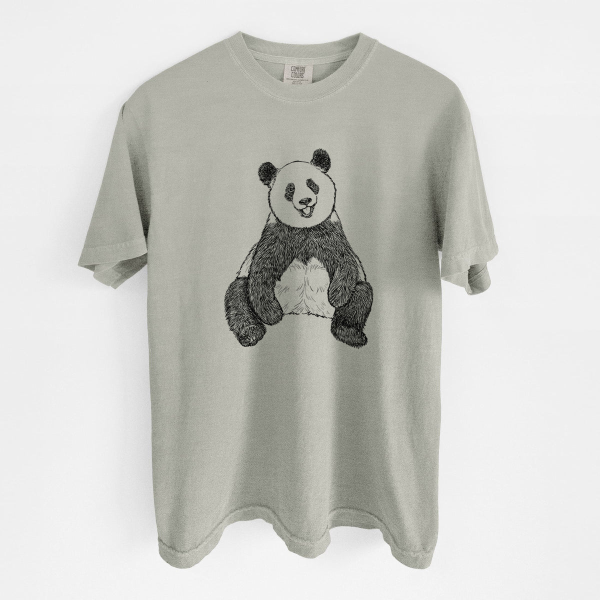 Ailuropoda melanoleuca - Giant Panda Sitting - Unisex Comfort Colors Garment-Dyed Heavyweight T-shirt