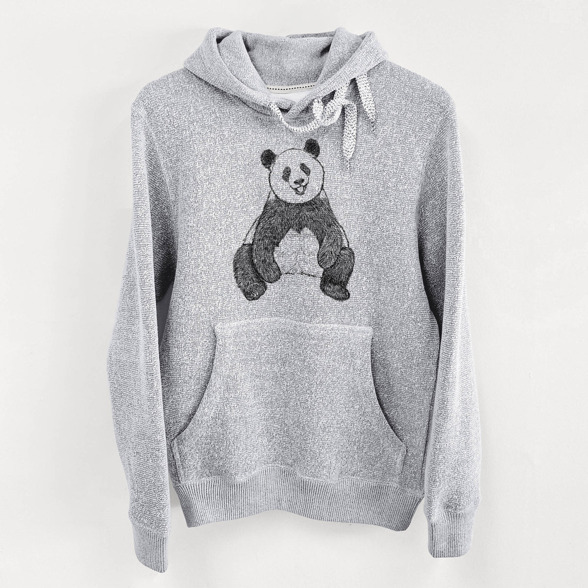 Ailuropoda melanoleuca - Giant Panda Sitting - Knit Hoodie