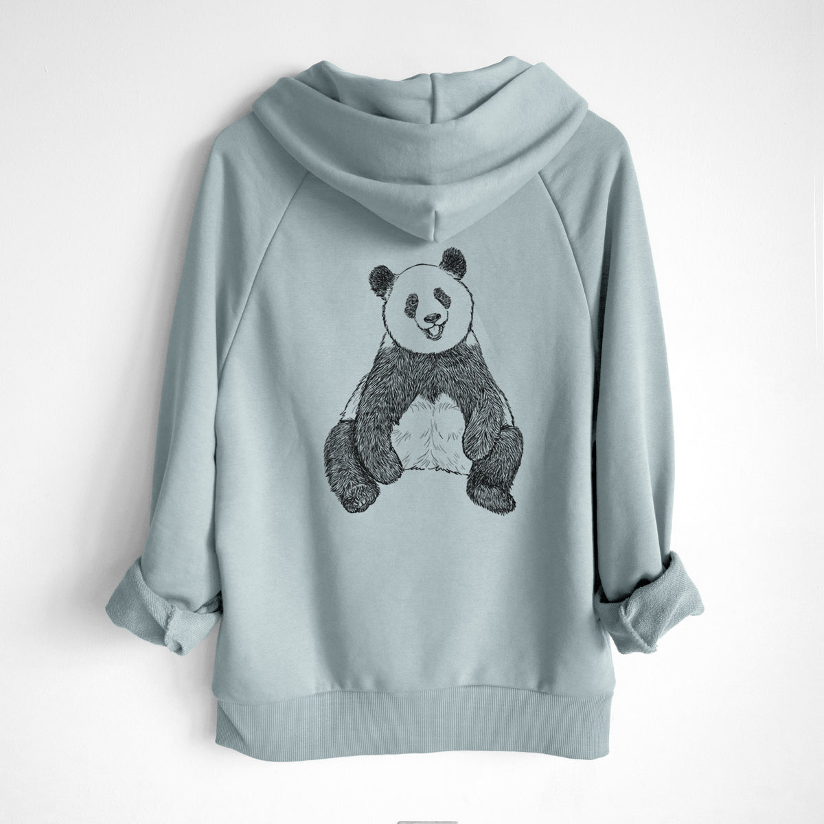 Ailuropoda melanoleuca - Giant Panda Sitting - UltraLuxe Heavyweight French Terry Hoodie