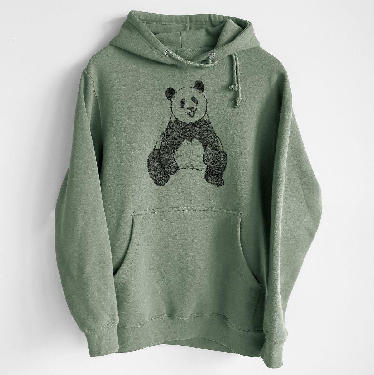 Ailuropoda melanoleuca - Giant Panda Sitting - Heavyweight Fleece Hoodie