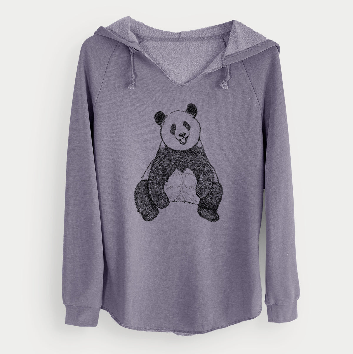 Ailuropoda melanoleuca - Giant Panda Sitting - Cali Wave Hooded Sweatshirt