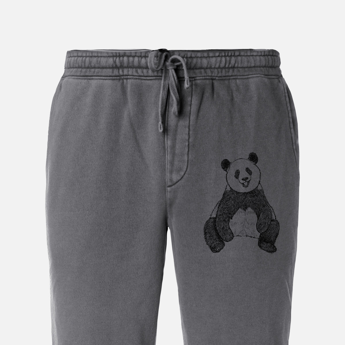 Ailuropoda melanoleuca - Giant Panda Sitting - Unisex Pigment Dyed Sweatpants