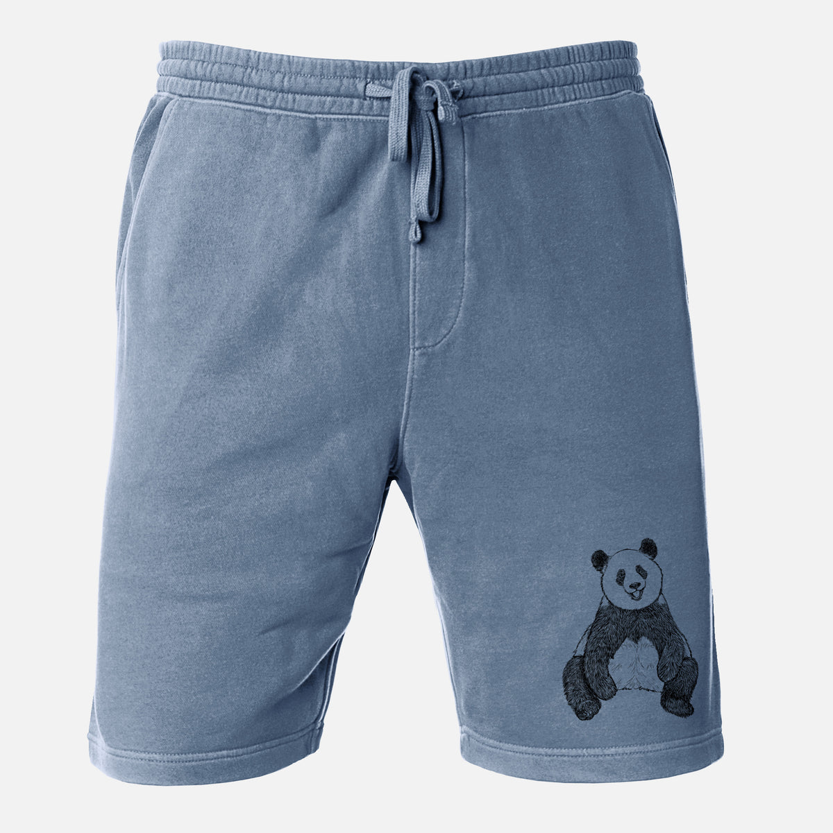 Ailuropoda melanoleuca - Giant Panda Sitting - Unisex Pigment Dyed Shorts