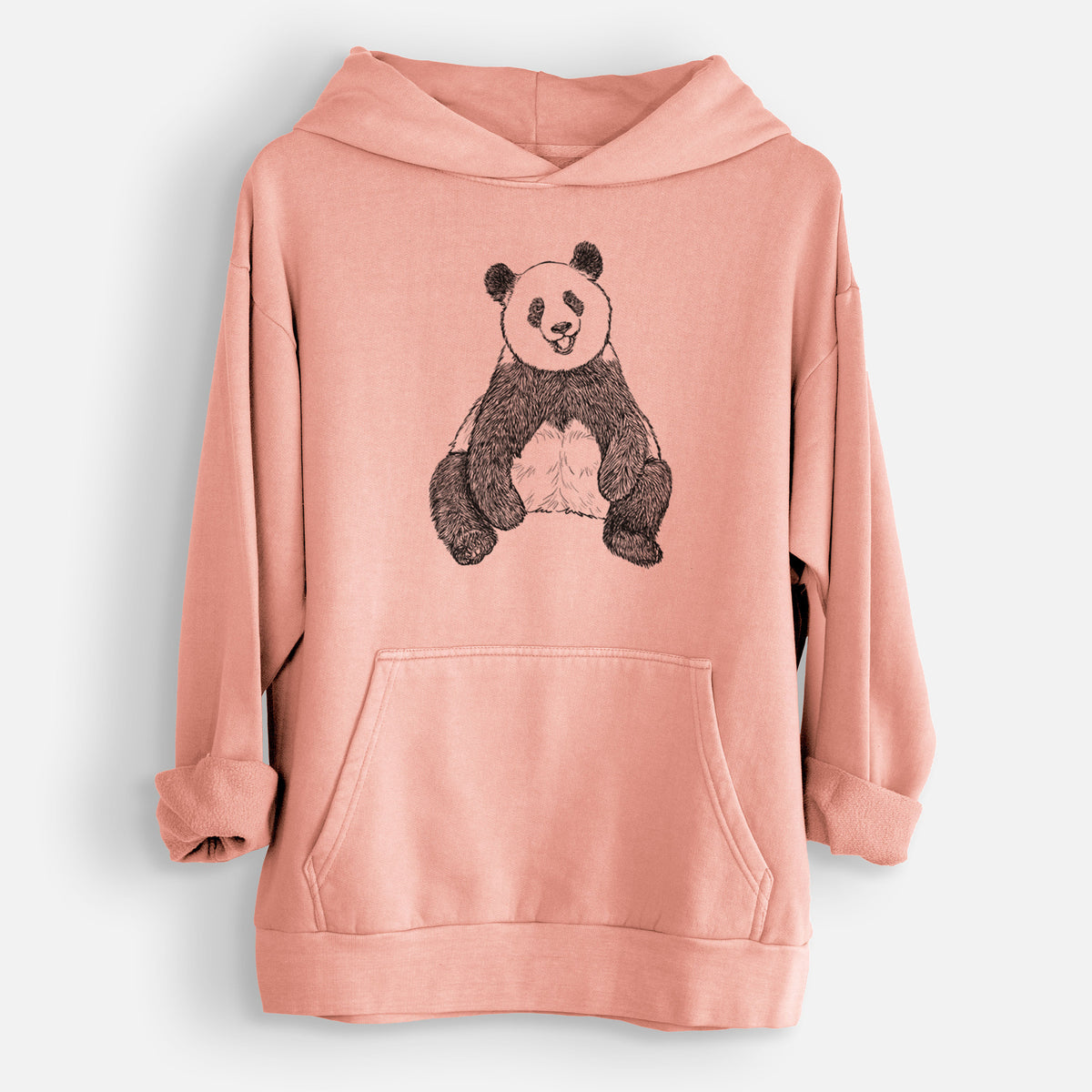 Ailuropoda melanoleuca - Giant Panda Sitting  - Urban Heavyweight Hoodie