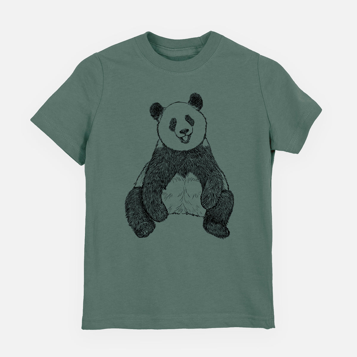 Ailuropoda melanoleuca - Giant Panda Sitting - Youth Shirt