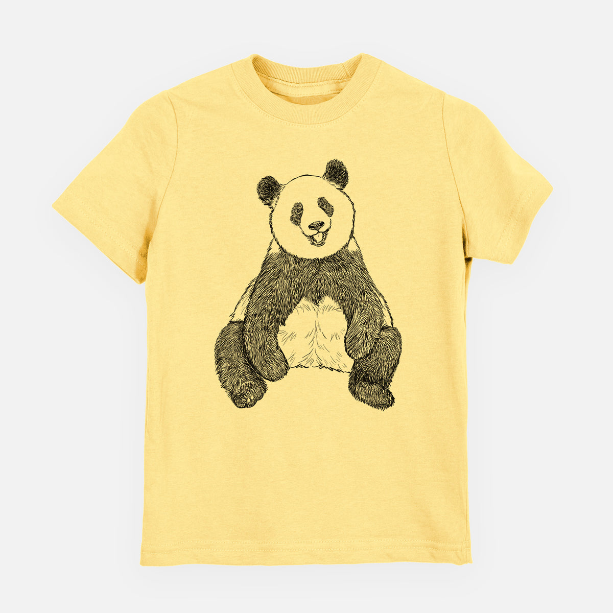 Ailuropoda melanoleuca - Giant Panda Sitting - Youth Shirt